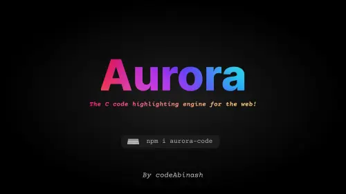 Aurora: The fastest C code highlighter for the Web