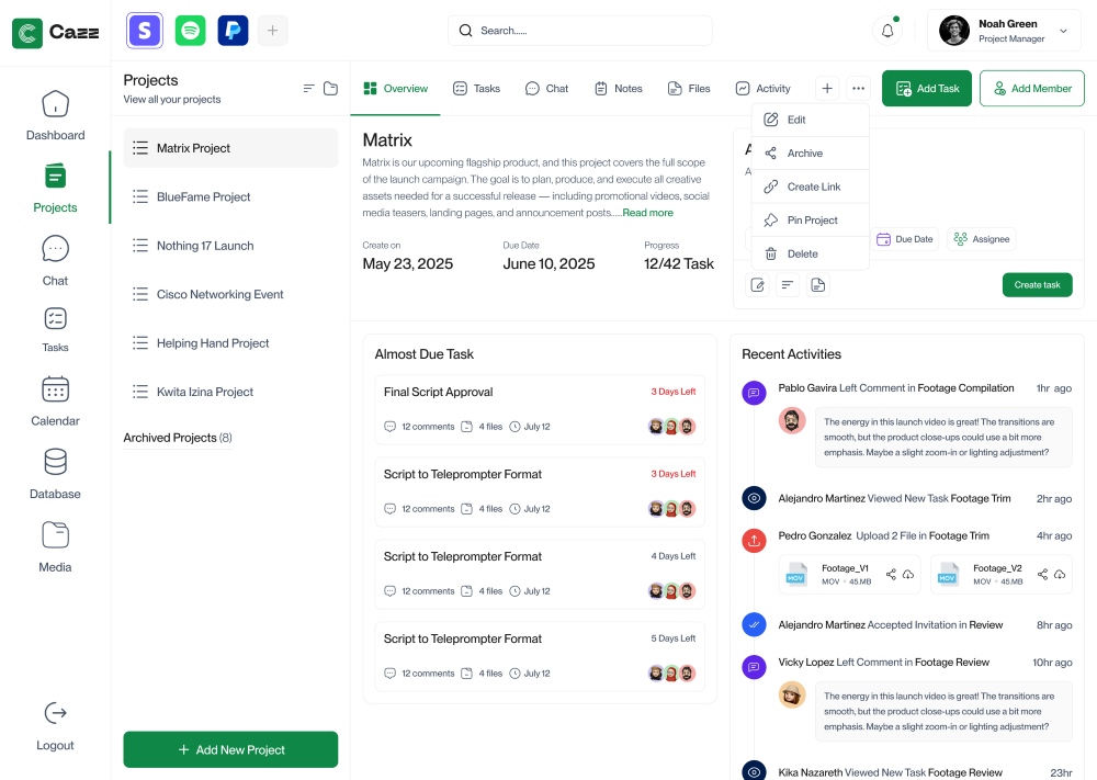 CAZZ: Creative Workflow Platform
